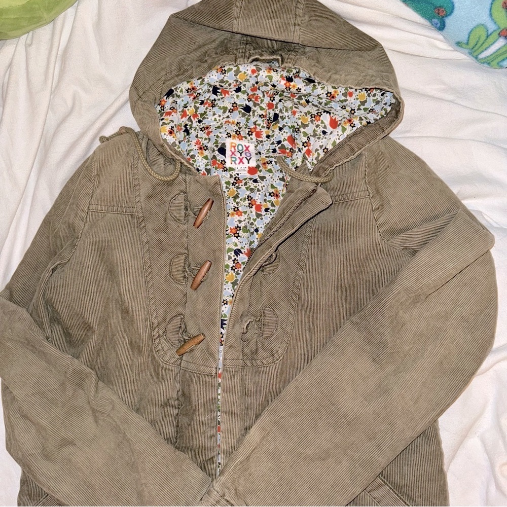 ROXY DUFFLE CORDUROY COAT!!